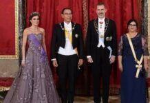 西班牙王後參加國宴，凱特王妃與萊蒂齊亞秀肌肉，王室版金剛芭比