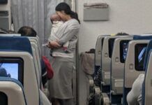 韓國媽媽帶四個月大寶寶坐飛機，一招讓機上所有人開心