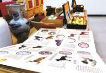 警方現場查獲大量待拍賣的被害事主的收藏品
