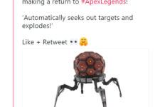 游戲數據顯示《Apex英雄》或加入《泰坦天降》中的炸蛛