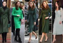 2019年凱特王妃用綠色連衣裙，征服了所有人，竟可以穿得這麼好看