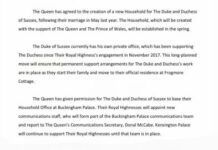 正式分家！英國王室發佈公告，哈里梅根門戶獨立
