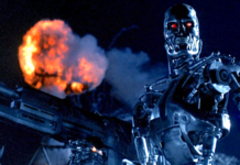 資料圖片：電影《終結者》中的「天網」機器人。（圖片來源於網絡）