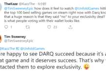 《DARQ》開發商：如果可以非獨占登陸Epic 將捐獻全部收益