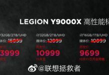 LEGION Y9000X正式發布：4K標壓輕薄本 6999元起步