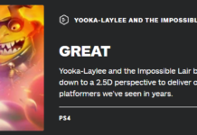 《尤卡萊莉與無妄巢穴》IGN評分8.7 最好的平台游戲之一