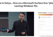 軟粉請願：拿掉Surface Duo的安卓系統、換裝Windows 10X