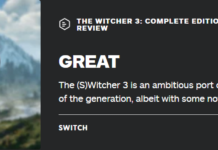 《巫師3》Switch版IGN 8分 大屏模式畫面慘不忍睹