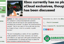 xCloud獨占游戲？微軟再次聲明目前沒有開發計劃Xbox