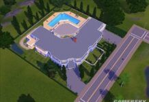 《模擬人生3》MOD房建 大型現代豪華別墅（7房2衛 附泳池）