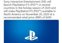 傳聞：PS5將於明年11月20日發售 售價499刀標配2T固態PS5