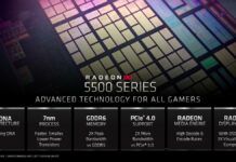 AMD RX 5500官方規格、性能泄露：大幅領先GTX 1650
