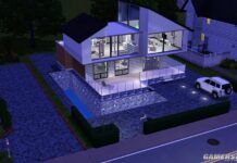 《模擬人生3》MOD房建 新房小戶別墅 地下一層 地上兩層