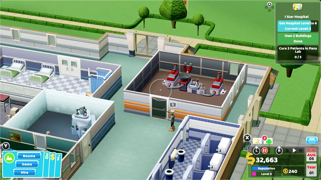 《雙點醫院》主機版試玩演示 將於2月25日發售