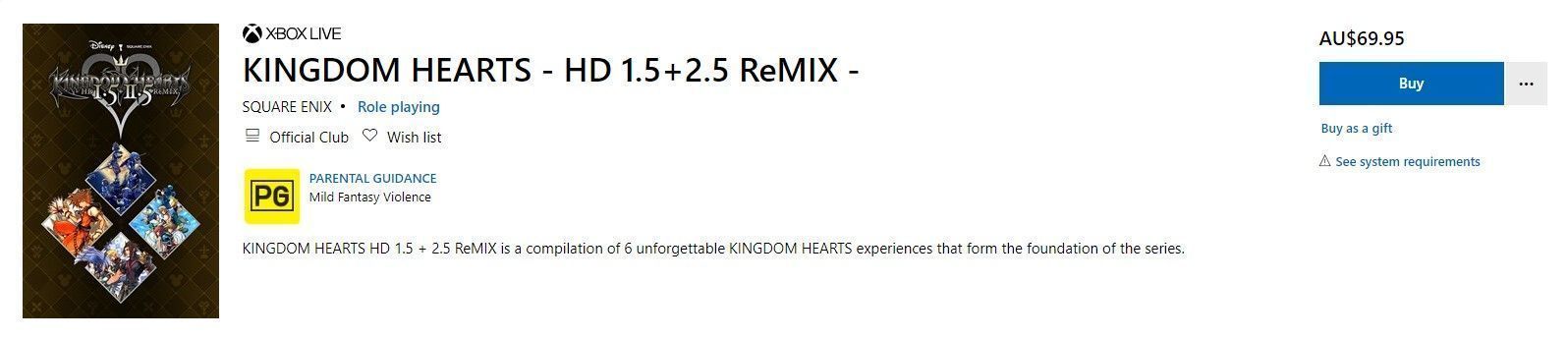 重溫回憶 《王國之心》HD高清復刻系列登陸Xbox王國之心