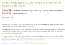 全新安培GPU架構來了NVIDIA 5月14日發布黃仁勛演講