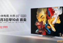 小米65寸OLED電視大師正式公布：4k 120hz 真HDR 12999元 7月3日10點開賣