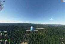 《微軟模擬飛行》10分鍾演示 波音747在山間盤旋