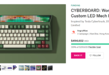 李楠創業首款產品上線眾籌 靈感來自Cybertruck的LED鍵盤、2850元