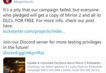 《魔鏡2》Kickstarte眾籌失敗 開發仍會繼續