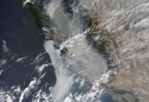 [圖]衛星視角看肆虐的加州山火