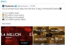 《對馬島之鬼》發售10日內玩家數據公開 殺敵數破億！