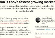 日本是Xbox成長最快市場？雲游戲服務明年上線日本