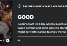 《博德之門3》搶先體驗版IGN評7分：期待完整版