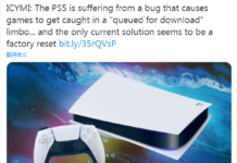 PS5出現嚴重BUG下載錯誤目前只能恢復出廠設置
