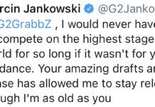 G2戰隊的打野選手Jankos更推：感謝教練讓我如此痛苦