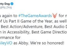 頑皮狗發布賀圖 感謝TGA頒發給《最後生還者2》的獎項