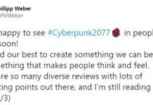 《賽博朋克2077》高級任務設計師回應游戲差評：：別只看評分 別跟風