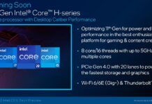 Intel 10nm 8核心游戲本二季度末發布 多核加速5GHz
