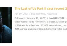 24個！《美末2》創下美國游戲評論家協會大獎提名紀錄 索尼游戲70個提名