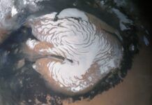 在馬斯克正式移民火星前，科學家研究了火星北極的冰帽
