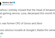 亞馬遜雲游戲平台Luna副總裁離職 雲游戲發展艱難