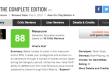 《仁王2完全版》今日發售媒體評分出爐 M站均分88