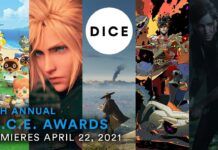 2021年DICE大獎4月22日舉辦：揭曉年度游戲獎項評選