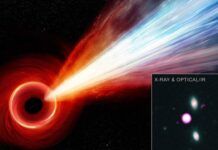 美國宇航局發現一個超大質量黑洞發出極長的粒子流