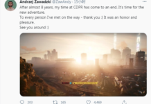 《賽博朋克2077》高級游戲設計師發推表示已離開CDPR