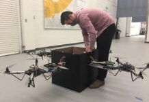 佐治亞理工展示基於四架旋翼無人機的協作載貨原型系統