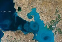 NASA太空人地球攝影大賽獲獎作品：從太空拍攝的土耳其凡湖照片獲勝