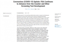 美FDA授權多種非處方COVID-19檢測用於常規篩查