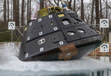 如何觀看NASA將測試版獵戶座飛船扔進一個巨大水池里