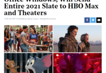 華納兄弟影業宣布旗下2021年所有電影將同時在院線以及HBO Max上線