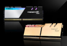 芝奇宣布推出新一代高端大容量記憶體套裝：最高有DDR4-4000 32GBx8