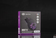 酷冷至尊MM711圖賞：帶燈的洞洞鼠，開啟RGB以提升准確度