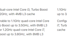 新款MacBook Air使用的定製版Ice Lake-Y處理器短暫現身Intel網站