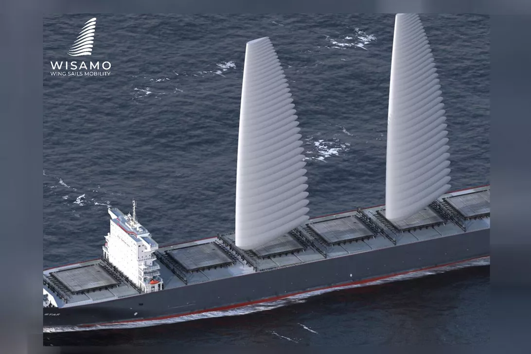 米其林的Wing Sail Mobility充氣船帆旨在使大型船舶脫碳
