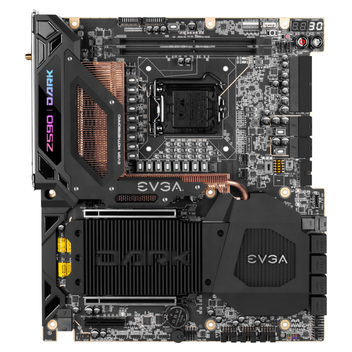 EVGA推出Z590 DARK主板：21相VRM供電 支持DDR4-5333+記憶體